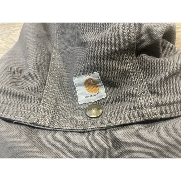 Carhartt Jacket Women's XL 16/18 Gray Full Swing 102248 Duck Sherpa Hooded - Picture 9 of 9